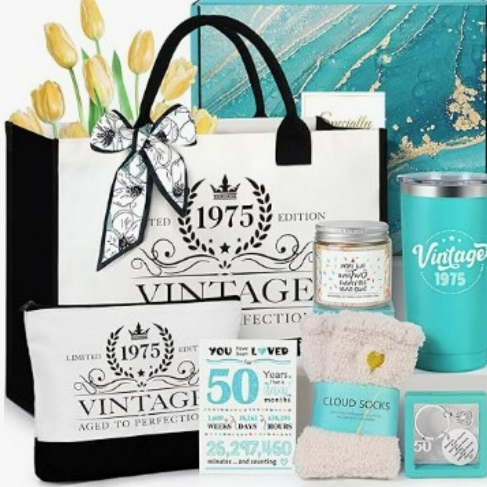 50th Birthday Gifts Set for Her
